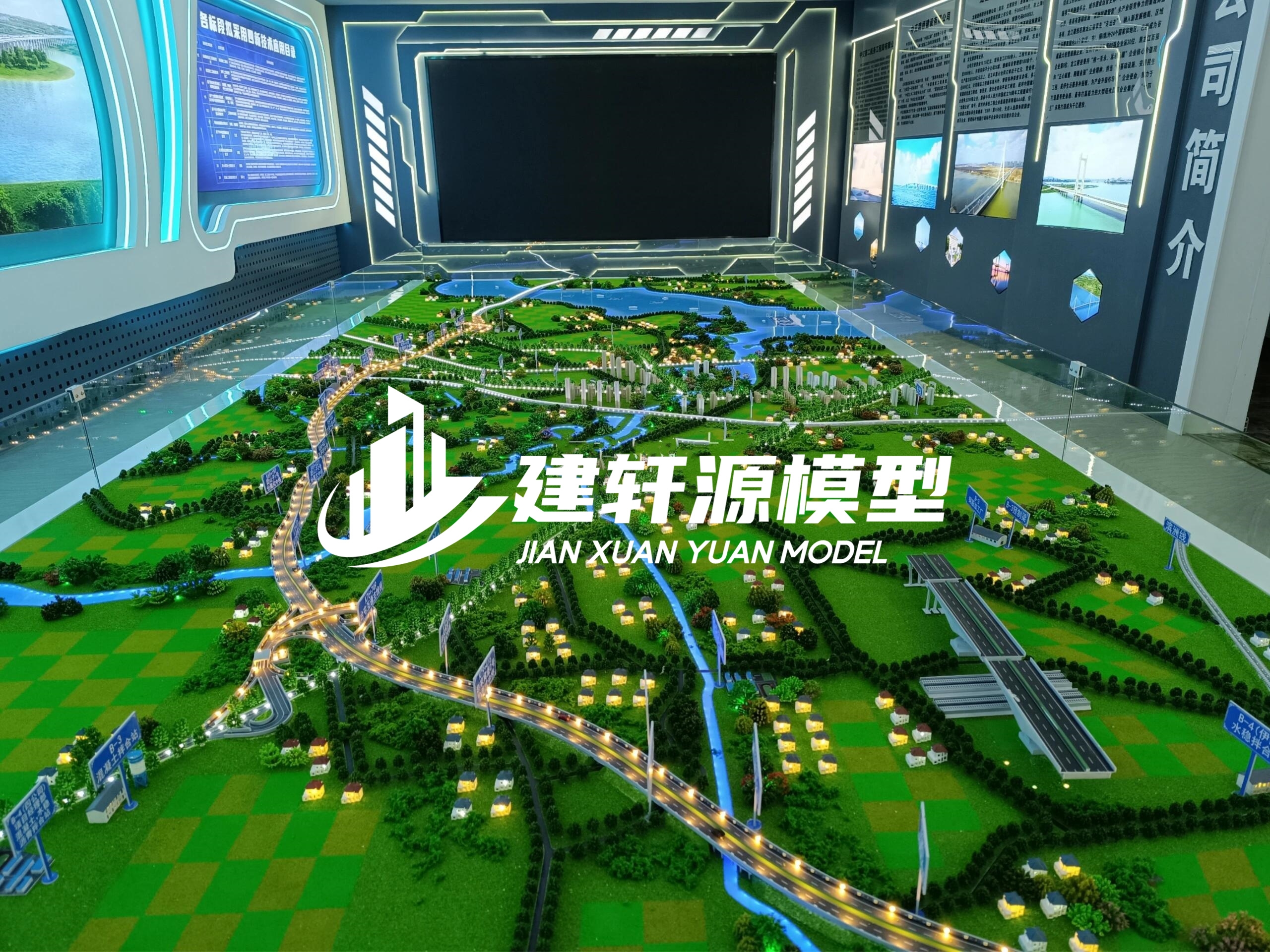 泰来高速公路模型主体服务